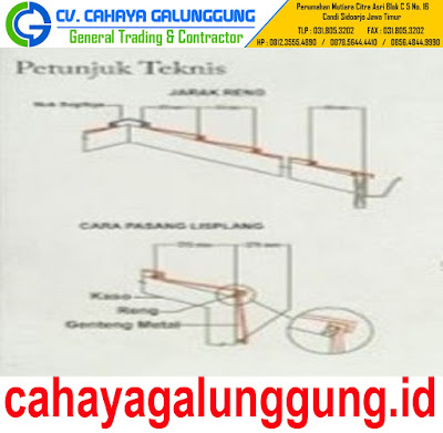 CARA PEMASANGAN GENTENG METAL MINIMALIS DWI WARNA