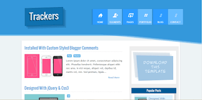 #2Trackers Mag Blogger Template