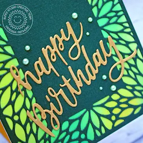 Sunny Studio Stamps: Blooming Frame Dies Birthday Card by Vanessa Menhorn