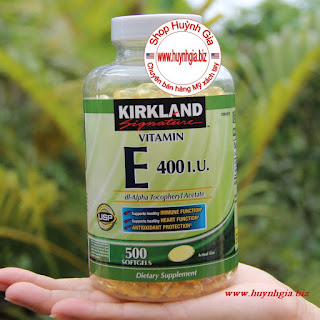 Thực phẩm chức năng Viên uống Vitamin E Kirkland 400IU đẹp da loại 500 viên www.huynhgia.biz