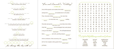 Examples Wedding Programs on Some Other Fun Things To I Nclude In Your Program