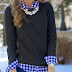 Blue And White Gingham Button Down