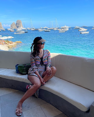 Caterina Balivo vacanze oggi a Capri 3 luglio