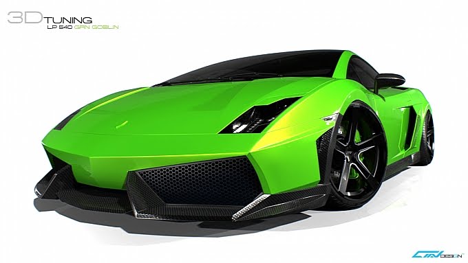  Lamborghini Gallardo LP 540 Green Goblin This is a 3D tuning proposal 