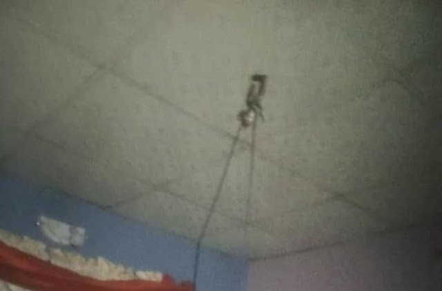 Experimenting death by hanging: Boy kills self (Cryptic image)