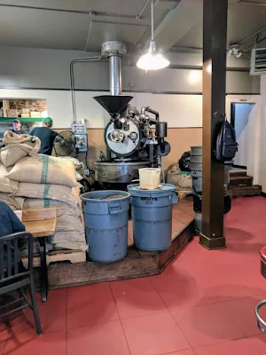 Coffee in Seattle's Fremont neighborhood: Lighthouse Roasters roasting equipment
