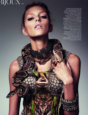 Anja Rubik Vogue Paris February 2010