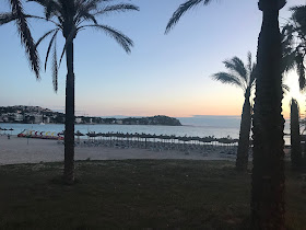 Santa Ponsa Beach in Majorca sunset 2018