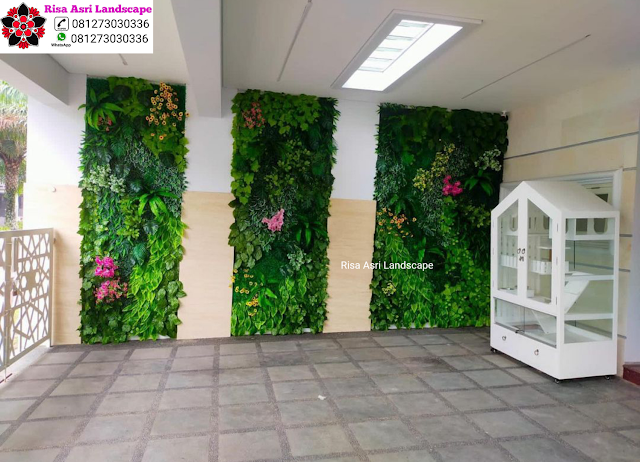 Risa Asri Landscape - Galeri Vertical Garden Tanaman Daun Asli & Palsu Atau Plastik Sintetis Artifisial