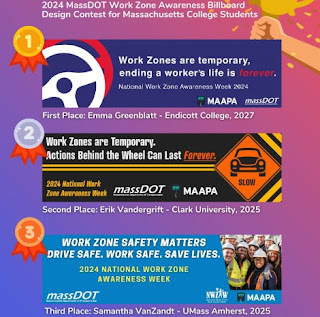 "Winners in Work Zone Awareness Billboard Design Contest"