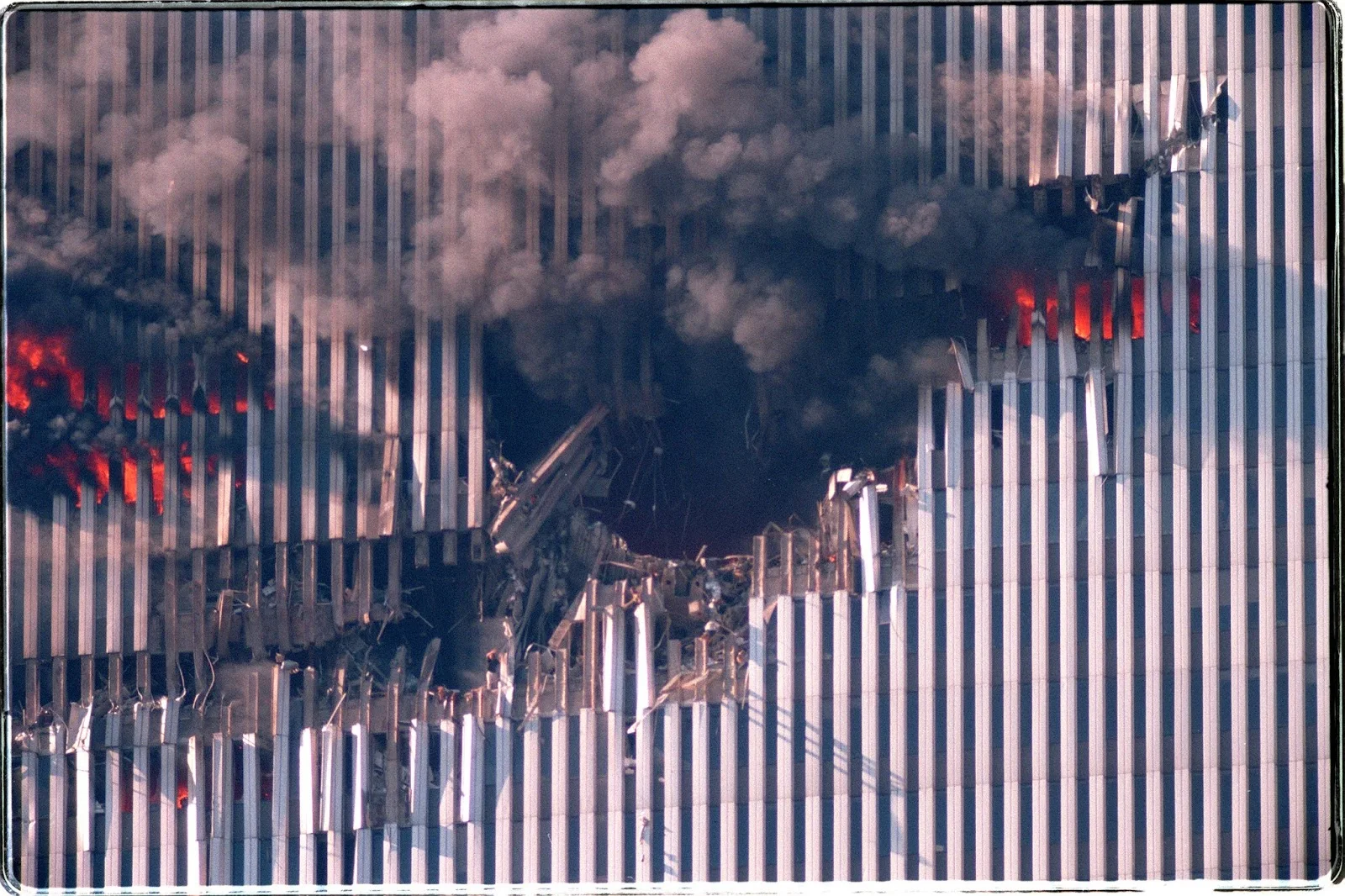 WTC1 airplane hole