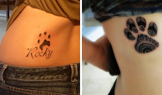 10 Dog Paw Tattoo For Girls