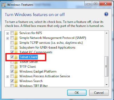 Cara Mudah Mengaktifkan Telnet Pada Windows