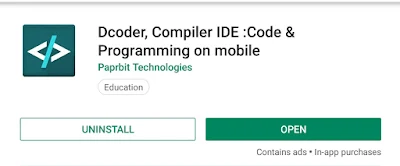 Dcoder image Android application