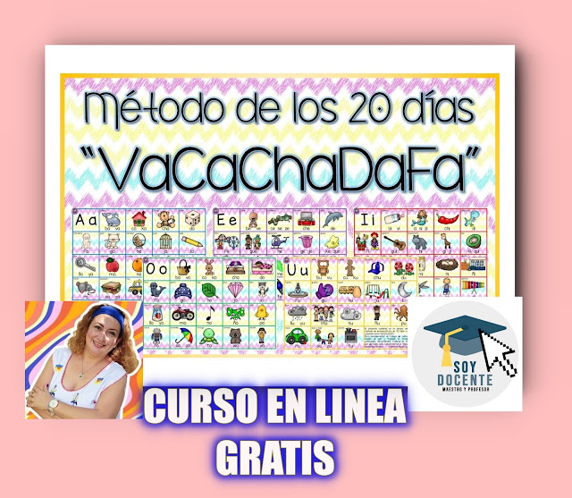 CURSO:  METODO DE LOS 20 DIAS PARA ENSEÑAR A LEER Y ESCRIBIR. 