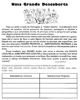 ATIVIDADES DE PORTUGUÊS PARA 3° ANO GRAMÁTICA INFANTIL