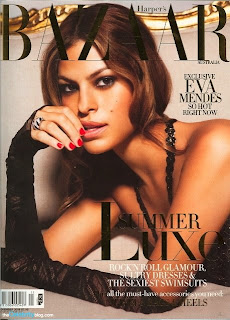 Eva Mendes Covers November 2008 Harper’s Bazaar