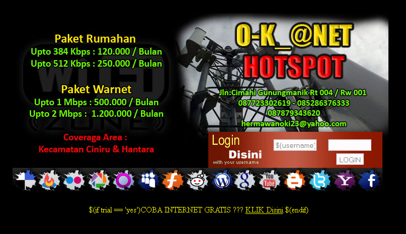 Template Login Hotspot Mikrotik  Arjo Mangil