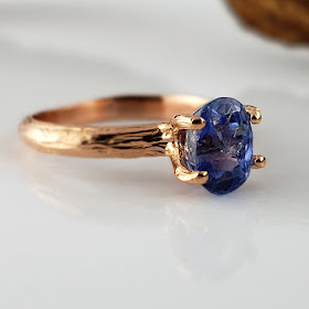 Montana Sapphire Twig Engagement Ring
