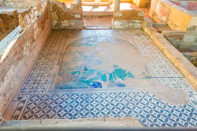 Imagen del mosaico Cosmológico de la Casa del Mitreo