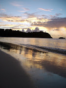 Sunset on Okuma Beach (okuma beach sunset okinawa)