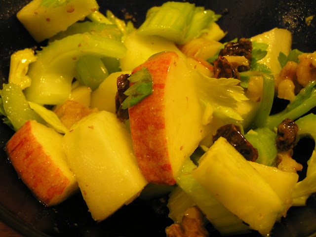 apple celery walnut salad