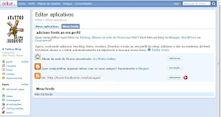 Editar Aplicativos - Inclua o Feed Tatuagem