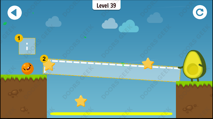 Where's My Avocado? Level 39 Solution, Cheats, Walkthrough, 3 Stars for Android, iPhone, iPad and iPod