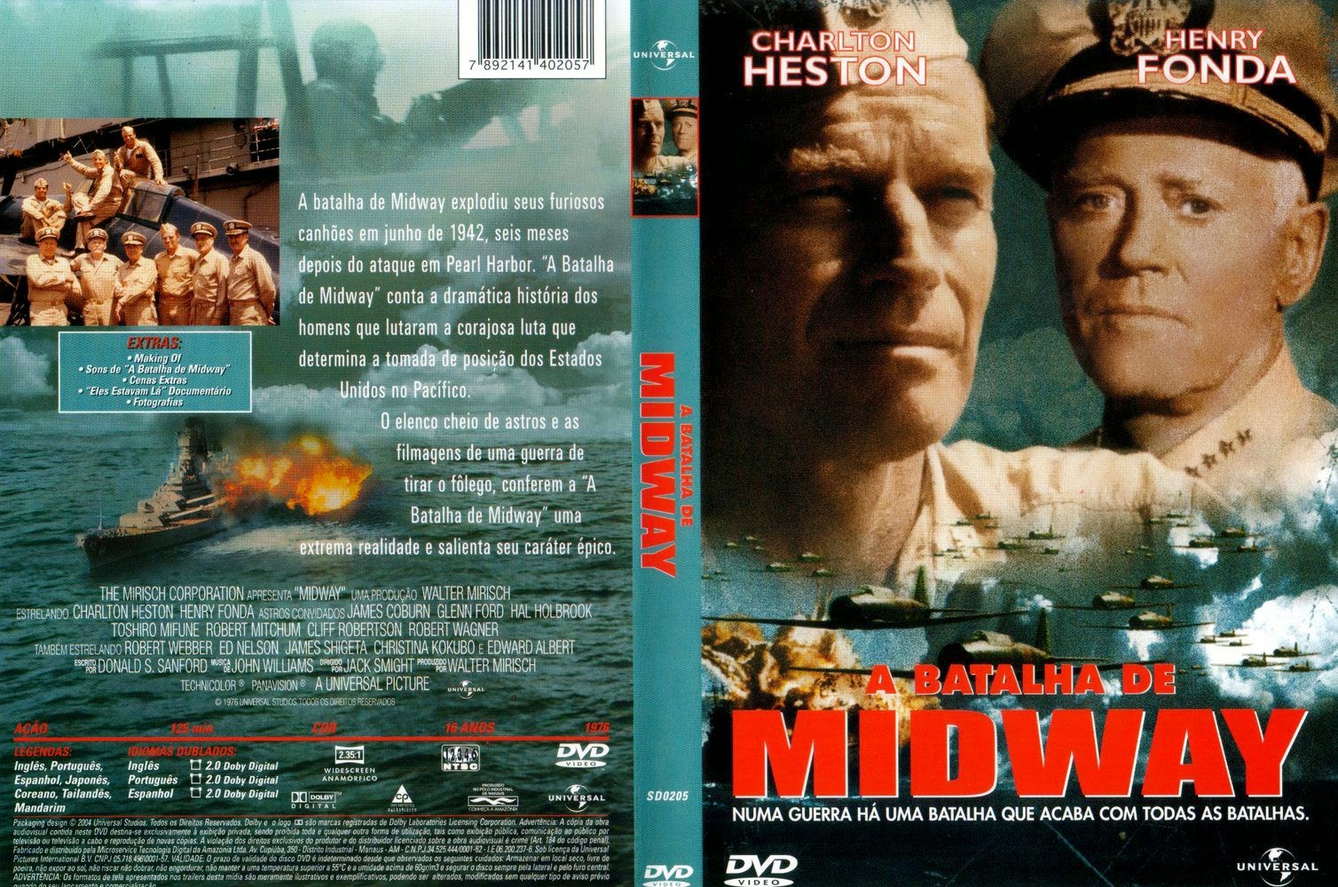 Capa DVD A Batalha De Midway