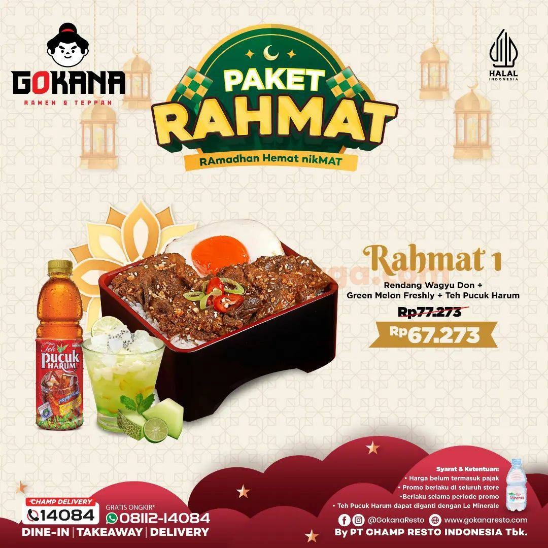 Promo GOKANA SPESIAL RAMADHAN – PAKET RAHMAT mulai dari Rp. 62RIBUAN