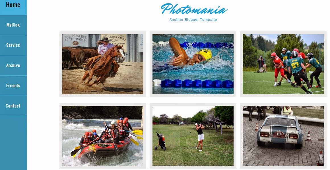 Photomania Blogger Template