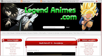 Template do Legend Animes