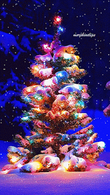Animasi Pohon Natal Bergerak untuk HP Android_Animated Christmas Tree Android-iPhone_ADED