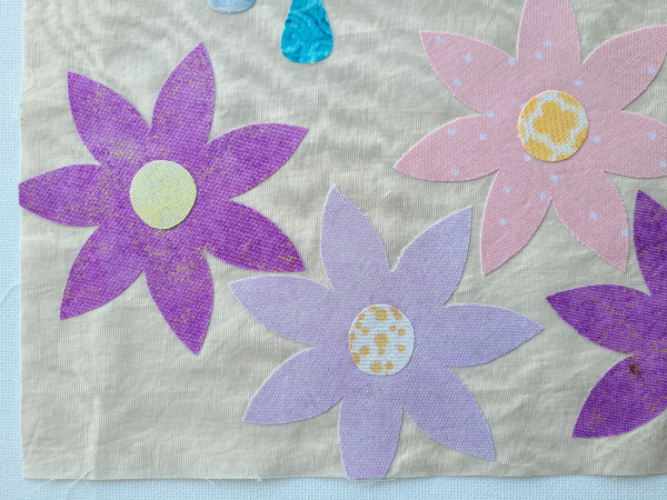 Rain will make the flowers grow quilt block | DevotedQuilter.com