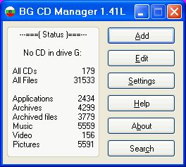 BG CD Manager, un outil pour cataloguer vos CD et DVD
