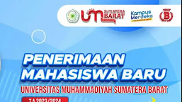 Universitas Muhammadiyah Sumatera Barat Buka PMB Tahun Akademik 2023- 2024 Gelombang Pertama