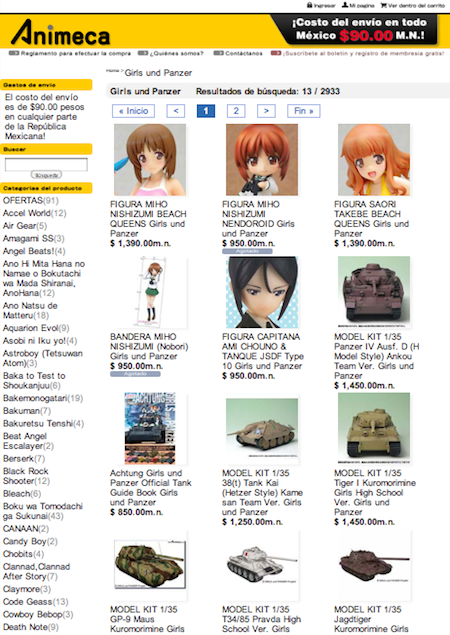 FIGURAS Girls und Panzer