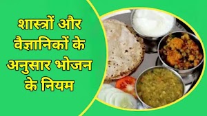 शास्त्रों और वैज्ञानिकों के अनुसार भोजन के नियम