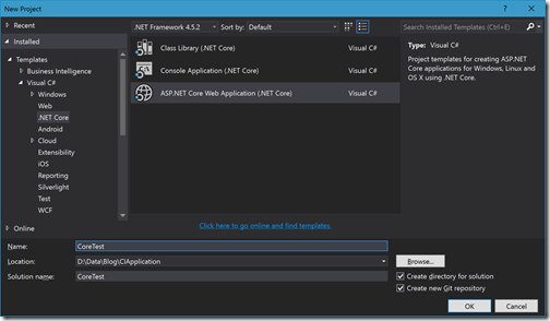 create-net-core-application