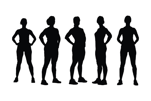 Gymnast girl silhouette vector bundle free download