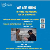 UN-WFP Pakistan Islamabad Jobs-2024