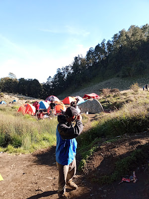 Pos 4 Gunung Buthak via Panderman adalah camp area di area sabana luas disini ada sumber air yang dapat digunakan pendaki