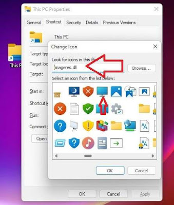type in imageres.dll to see big list of customized windows 11 folder icons