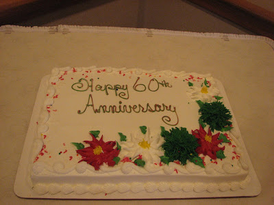 60th wedding anniversary cake