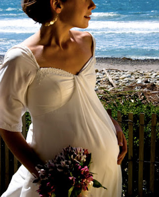maternity bride wedding dress