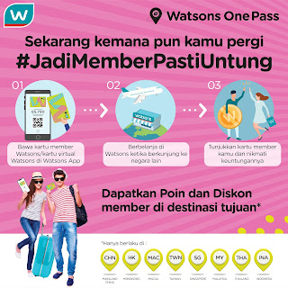 watsons member card, kemana pun kamu pergi jadi member pasti untung, travelling ke Bangkok