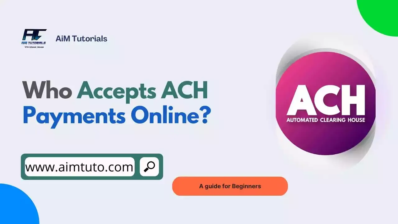 who accepts ach payments online