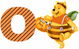 Abecedario de Winnie the Pooh Disfrazado de Abejita. Winnie the Pooh Abc.