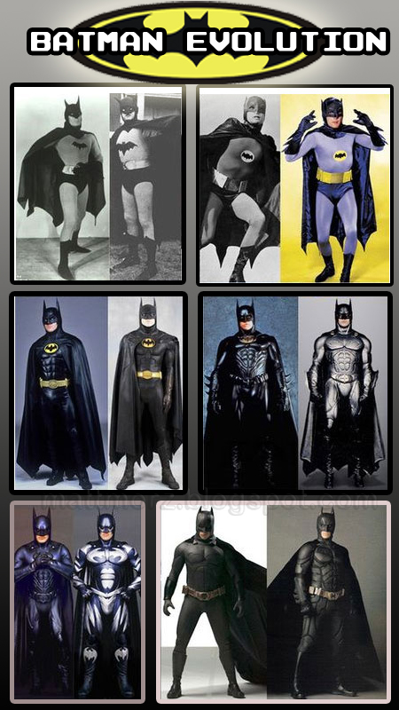 Batman Evolution: His "Costumes"