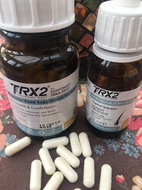 TRX2® food supplement & revitalising lotion for thinning hair